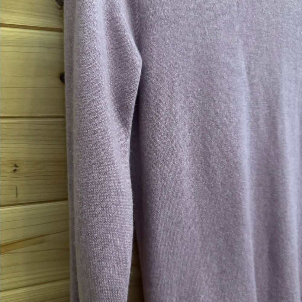 Brunello Cucinelli Size Medium Pink Purple Double Zipper Ruched Cashmere Sweater - Picture 12 of 14